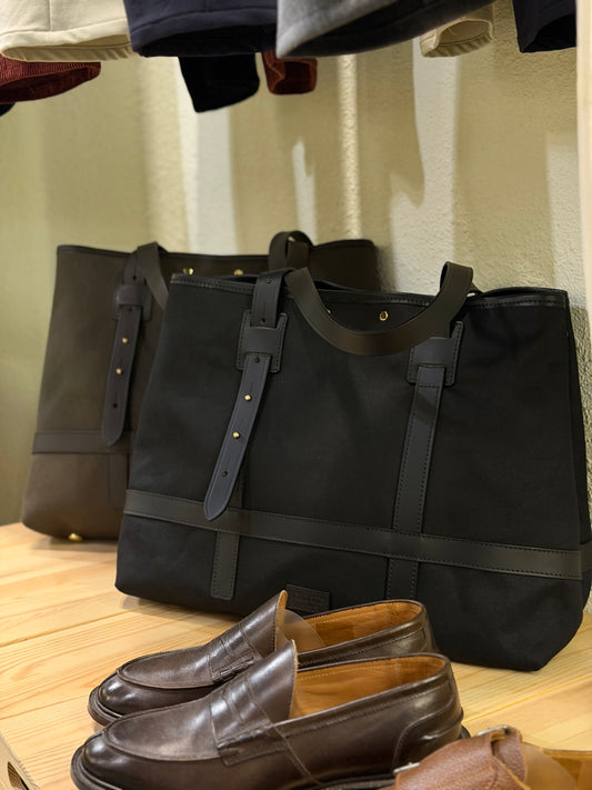CRT x Houses BRITISH TWILL Sam Browne Tote Bag