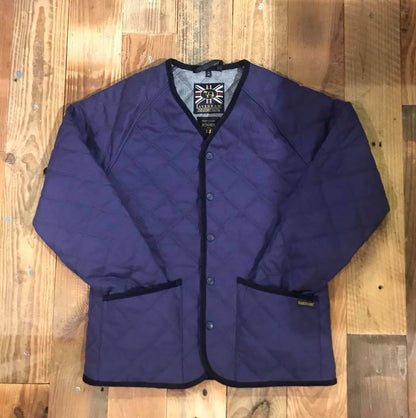 LVH x HOUSES LANGTON Waxed Canvas V-Neck Jacket Blue