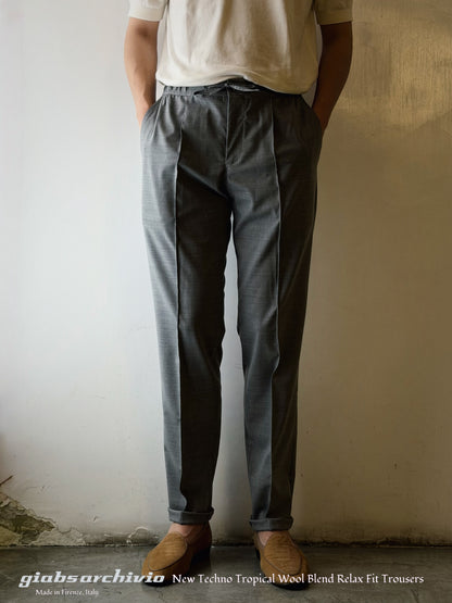 GBS DELLA ROBBIA/P Lightweight Trousers A5959 Silver