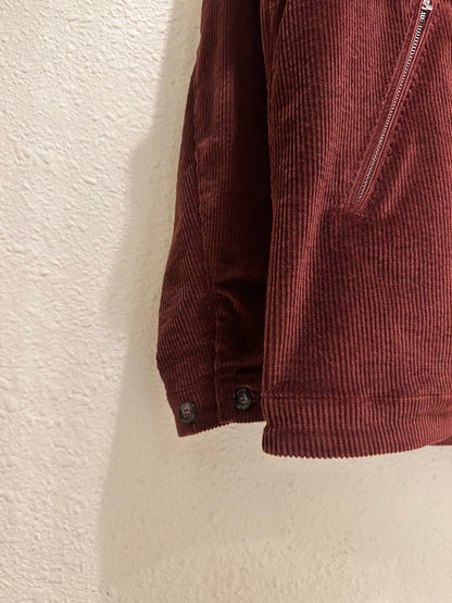 GBS MEDUSA 2 Corduroy Harrington Jacket A5771 Burgundy