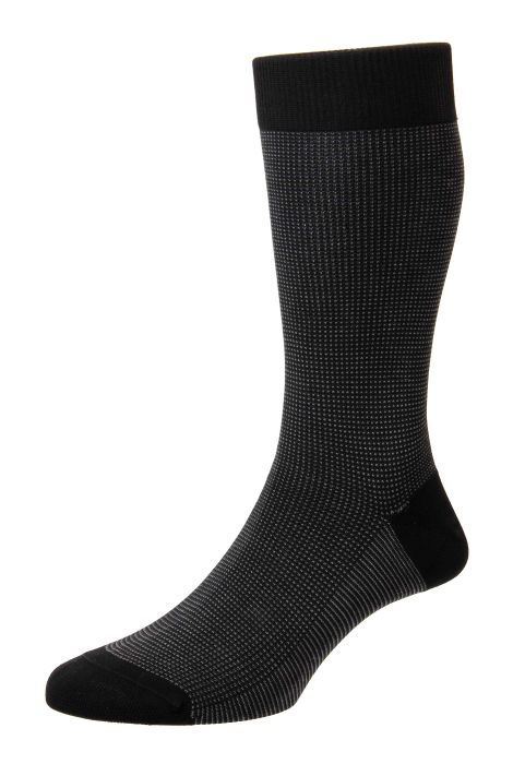 PTA Tewkesbury 3-Colour Birdseye Cotton Lisle Men's Socks