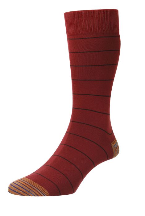 PTA Nomura Thin Stripe Organic Cotton Men's Socks