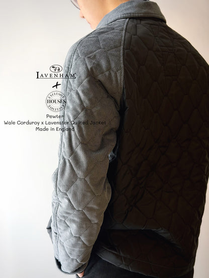 LAVENHAM x HOUSES WINSTON Quilted Jacket Multi Pewter