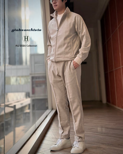 GBS MONACO Harrington Jacket A5901 Beige