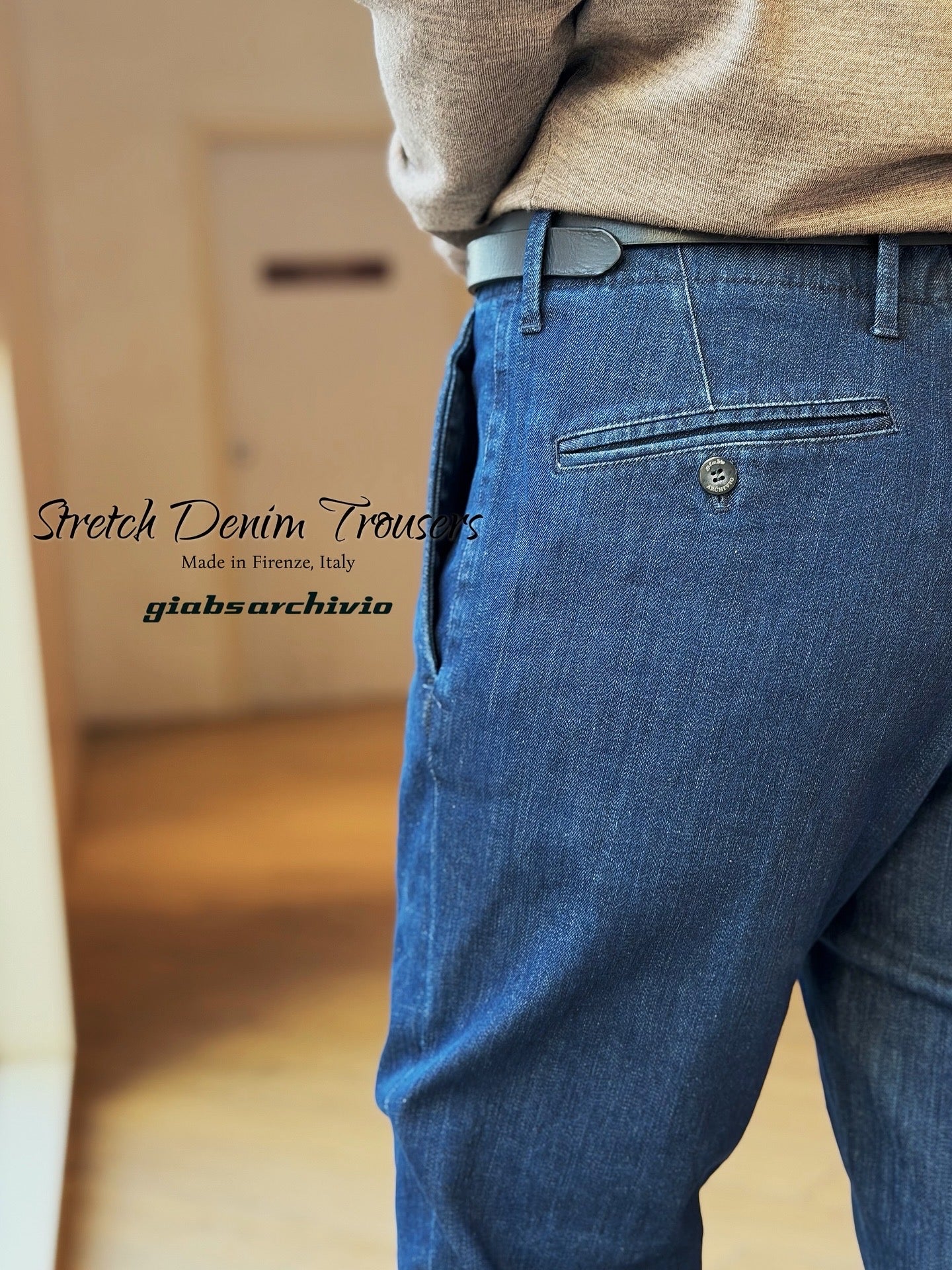 GBS VERDI/M Stretch Washed Denim A1405 Navy