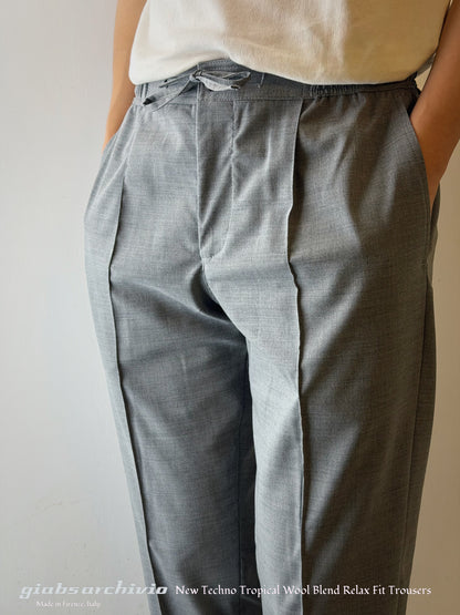 GBS DELLA ROBBIA/P Lightweight Trousers A5959 Silver