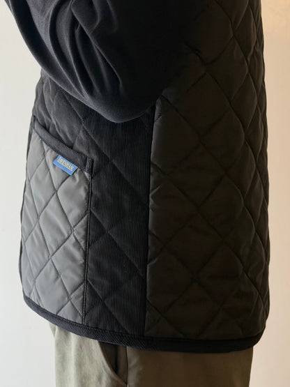 LAVENHAM X HOUSES THORNHAM Quilted Gilet Multi Black