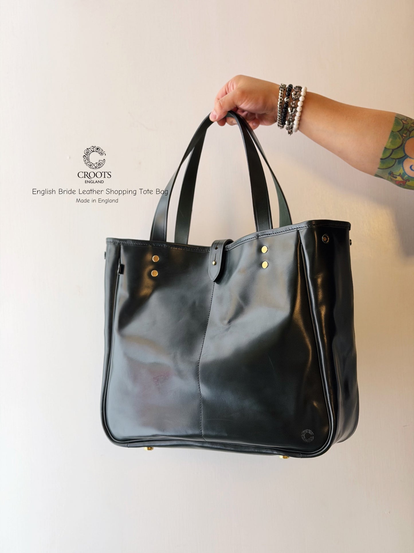 CROOTS X HOUSES MALTON Bridle Angle Tote