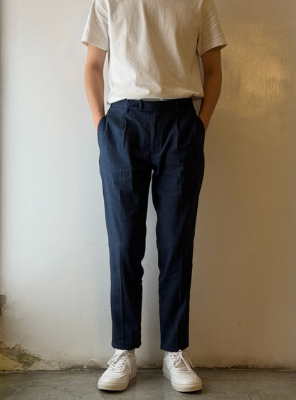 GBS DANTE700 Linen Blend Trousers A4360 Blue
