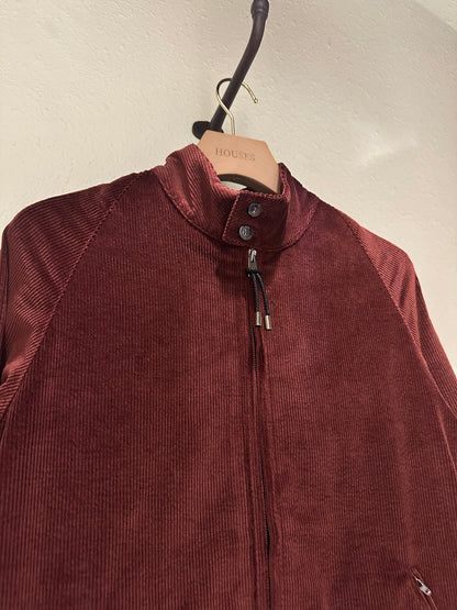 GBS MEDUSA 2 Corduroy Harrington Jacket A5771 Burgundy