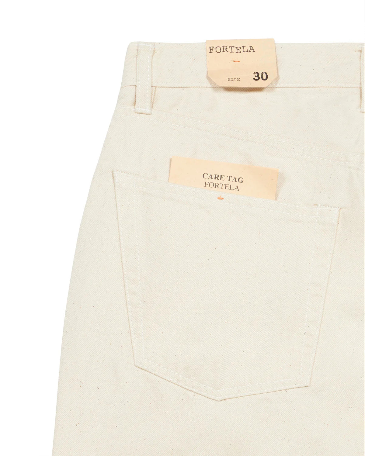 Fortela 912 JOHN Selvedge Twist Denim Off White