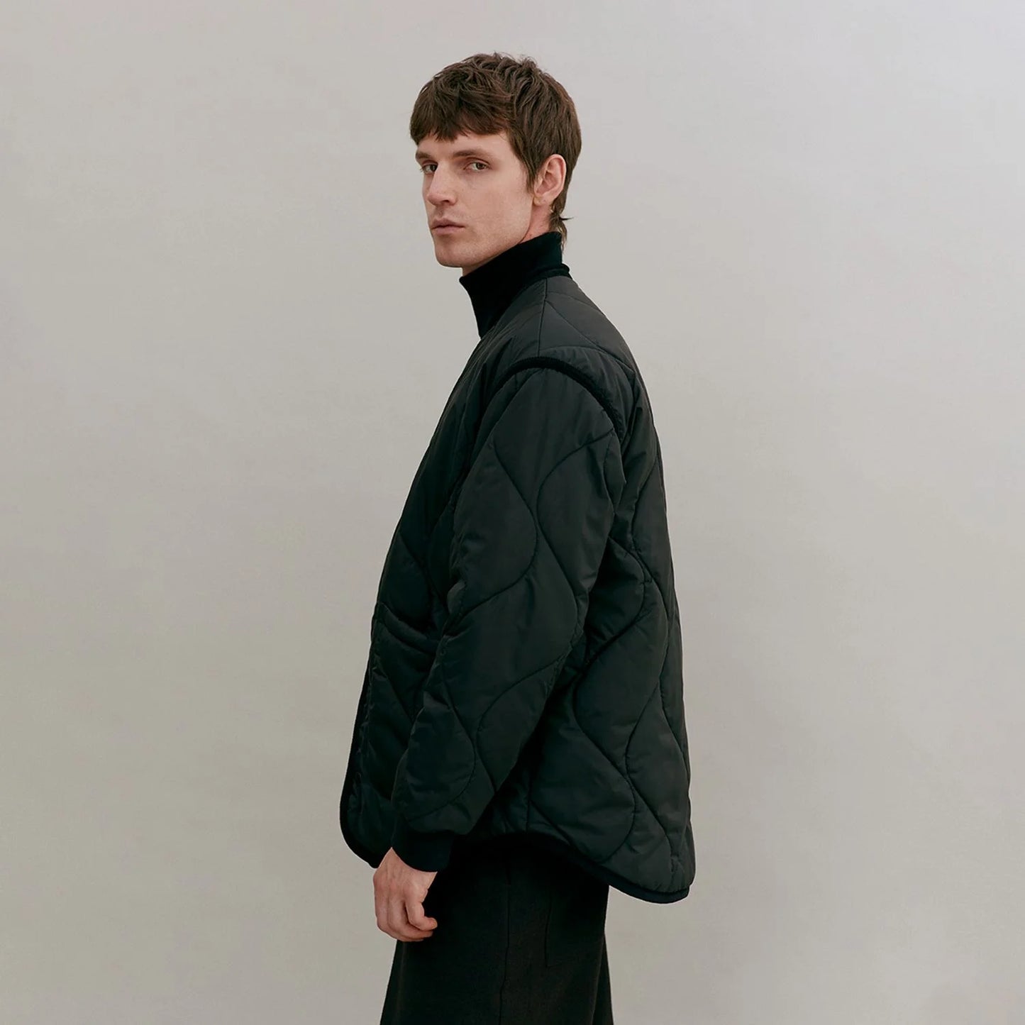 LVH Quilt Liner Jacket Sable Black