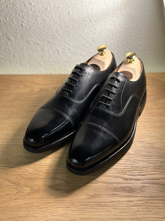 HE Godalming rubber-soled Oxford Black