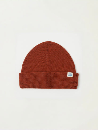 MERZB MWBN05 Sturdy Merino Wool Ribbed Beanie Clay