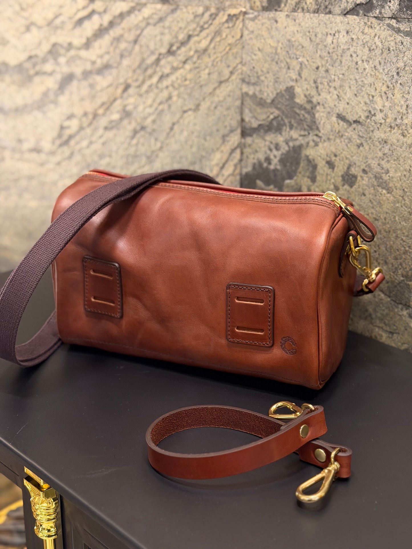 CROOTS X HOUSES Vintage Leather Mini Tube Bag