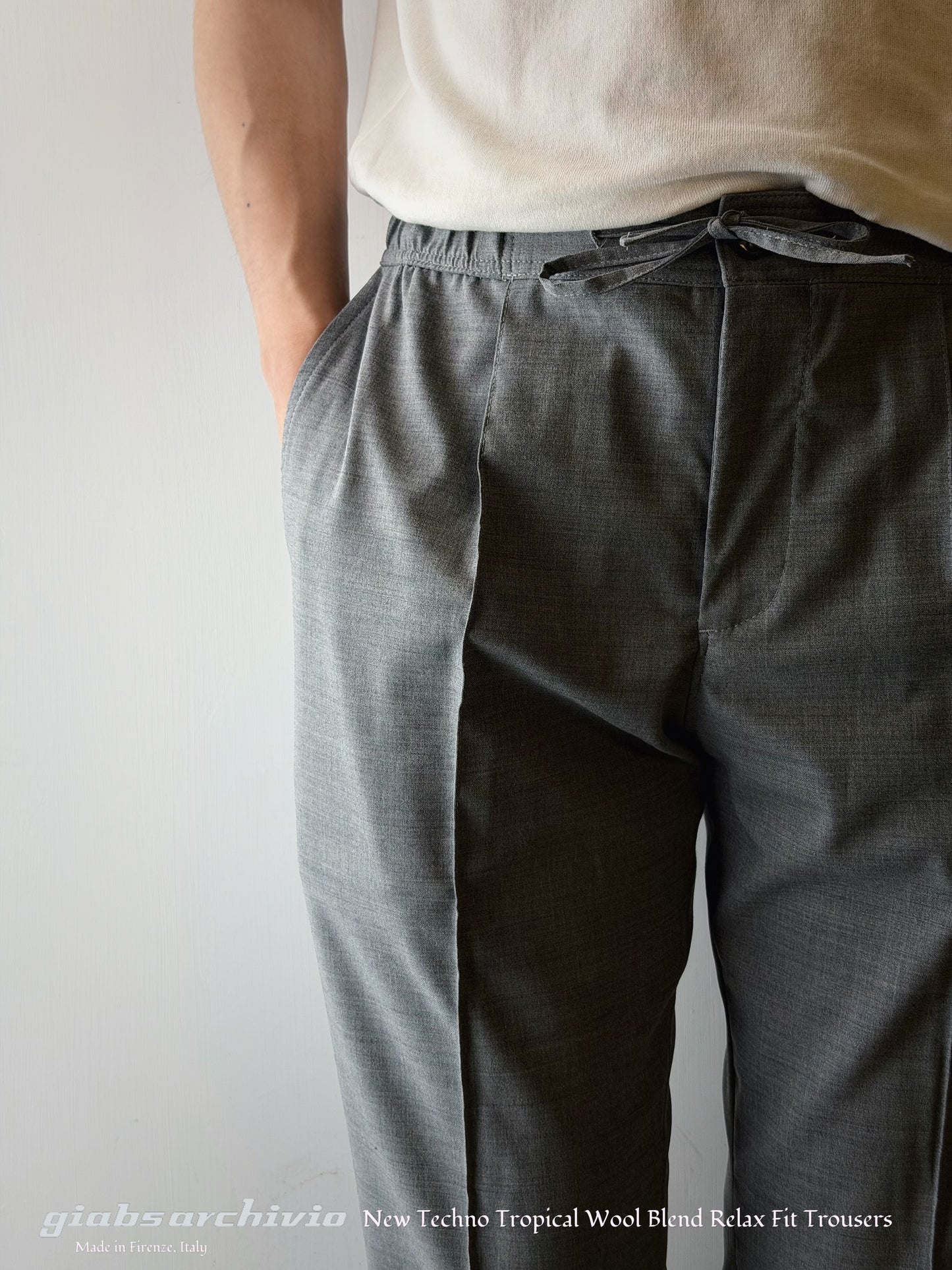 GBS DELLA ROBBIA/P Lightweight Trousers A5959 Silver