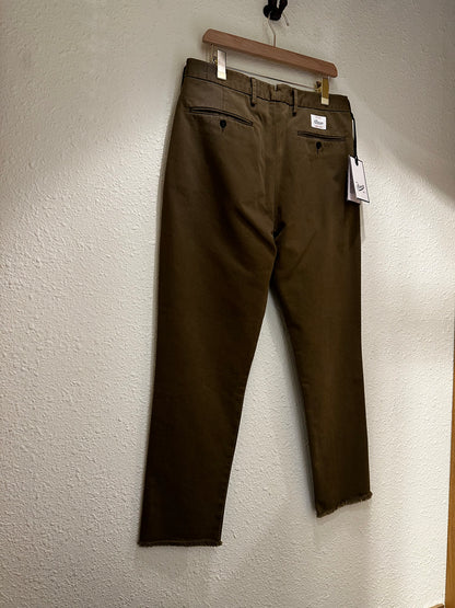 PEN Men's SETTIMO Relax Fit Trousers Military Green