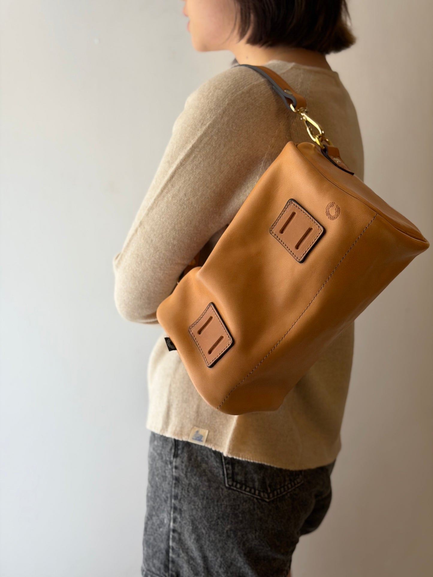 CROOTS X HOUSES Vintage Leather Mini Tube Bag