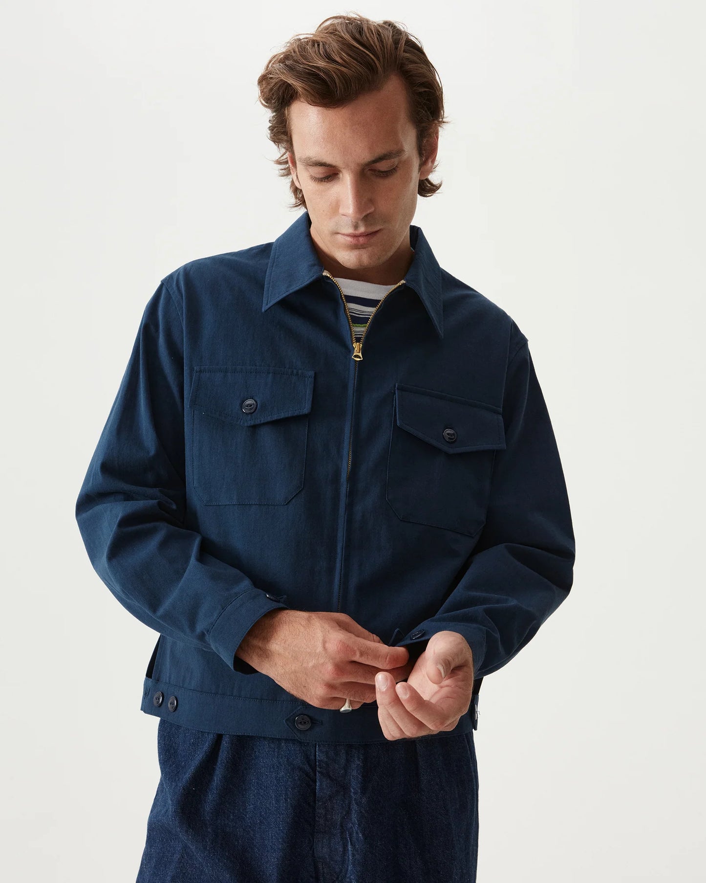 Fortela ALBERT Cotton Jacket Navy