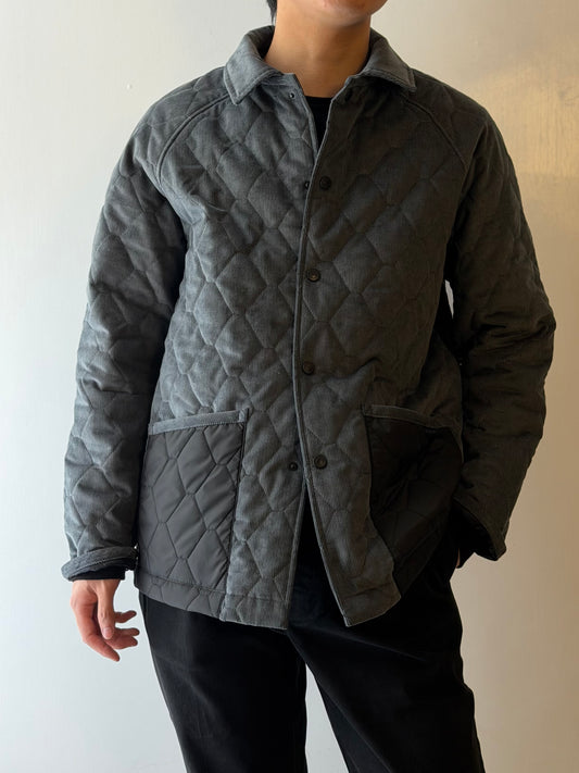 LAVENHAM x HOUSES WINSTON Quilted Jacket Multi Pewter