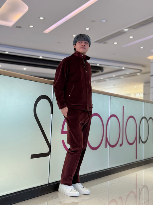 GBS MASACCIO/3G Corduroy Trousers A5771 Burgundy