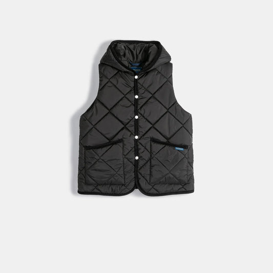 LVH BARTON Big Quilted Gilet Sable Black