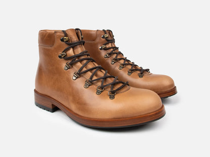 GRL HAROLD Classic Alpine Hiking Boots Horween Natural
