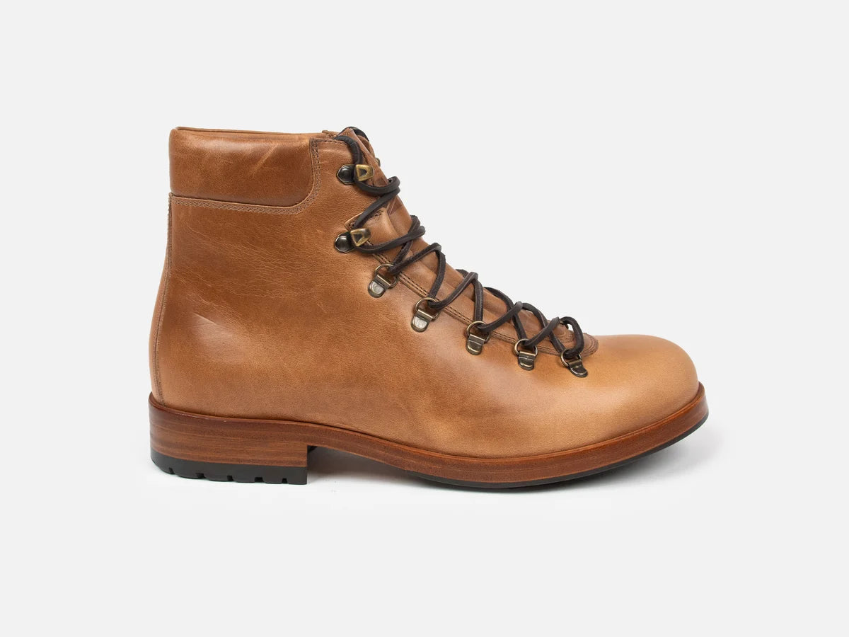 GRL HAROLD Classic Alpine Hiking Boots Horween Natural
