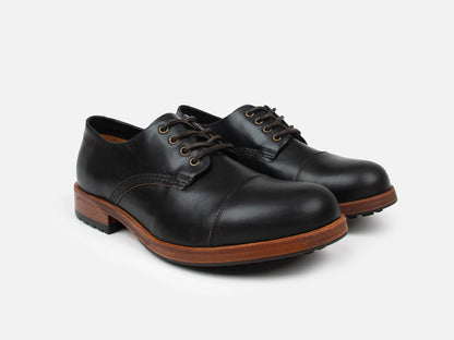 GRL CASTLETON Traditional Service Shoe Horween Black