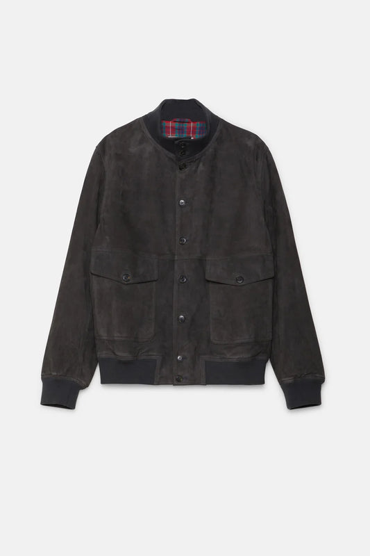 BRA Suede Blouson Jacket December sky