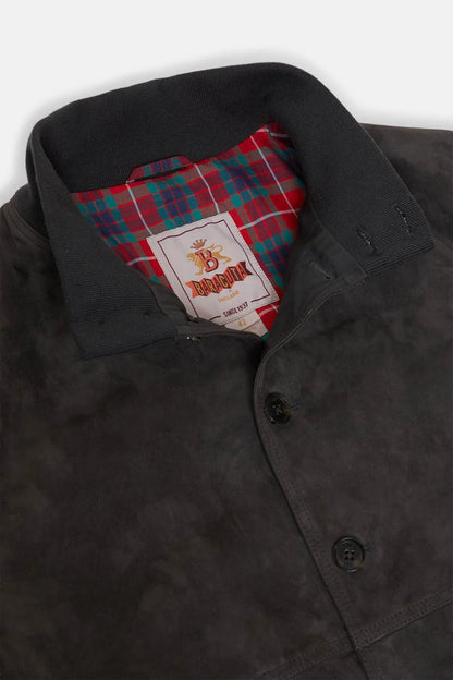 BRA Suede Blouson Jacket December sky