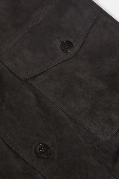BRA Suede Blouson Jacket December sky