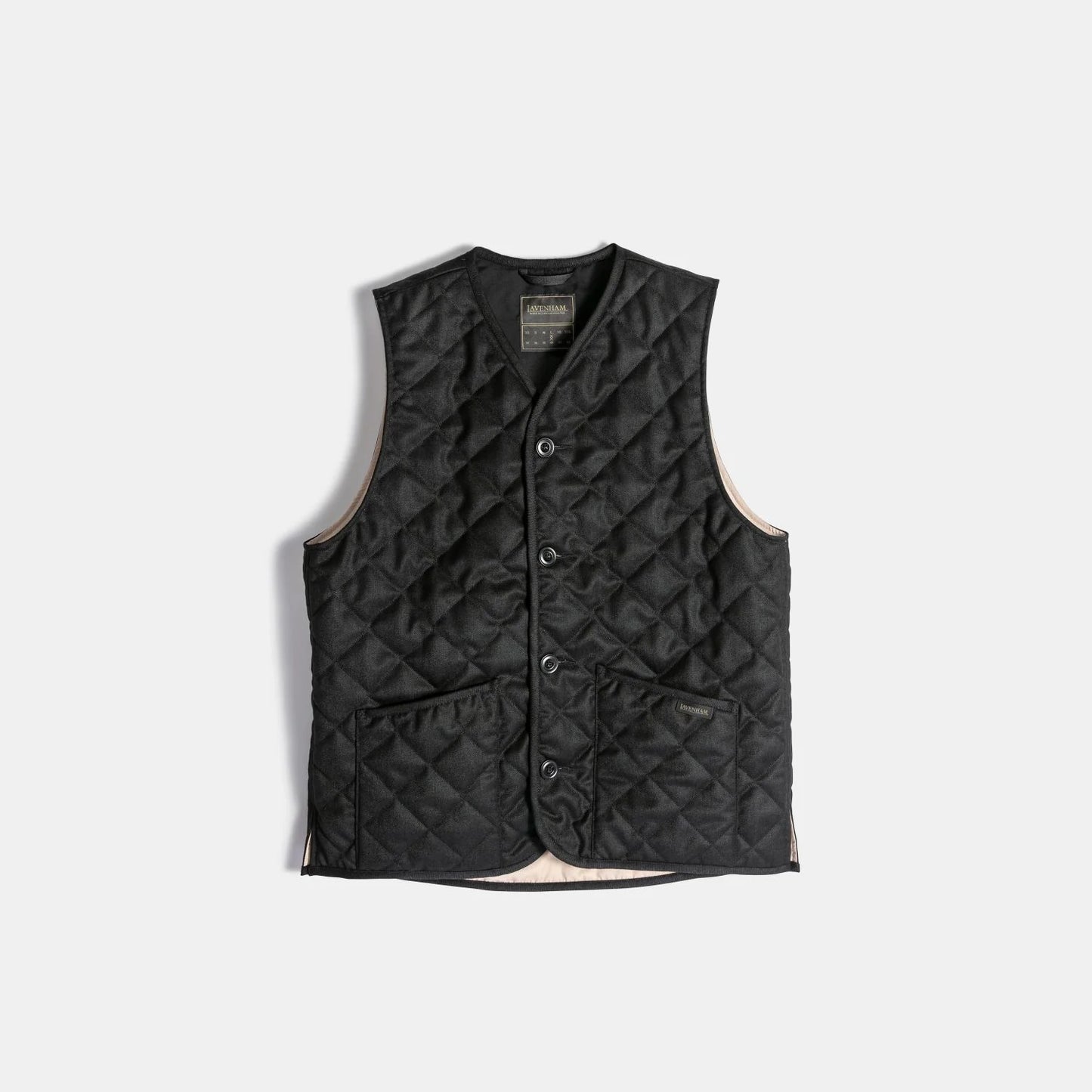 LVH Black Edition Wool Button Front Gilet