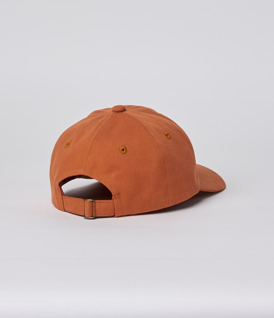 MERZB CAP01 Swan Logo Organic Cotton Cap Pumpkin