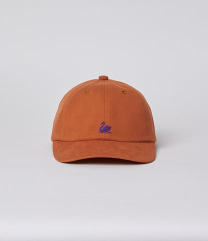 MERZB CAP01 Swan Logo Organic Cotton Cap Pumpkin