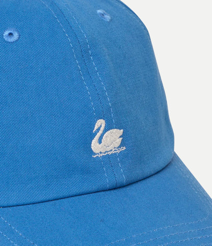 MERZB CAP01 Swan Logo Organic Cotton Twill Cap Wash blue/nature