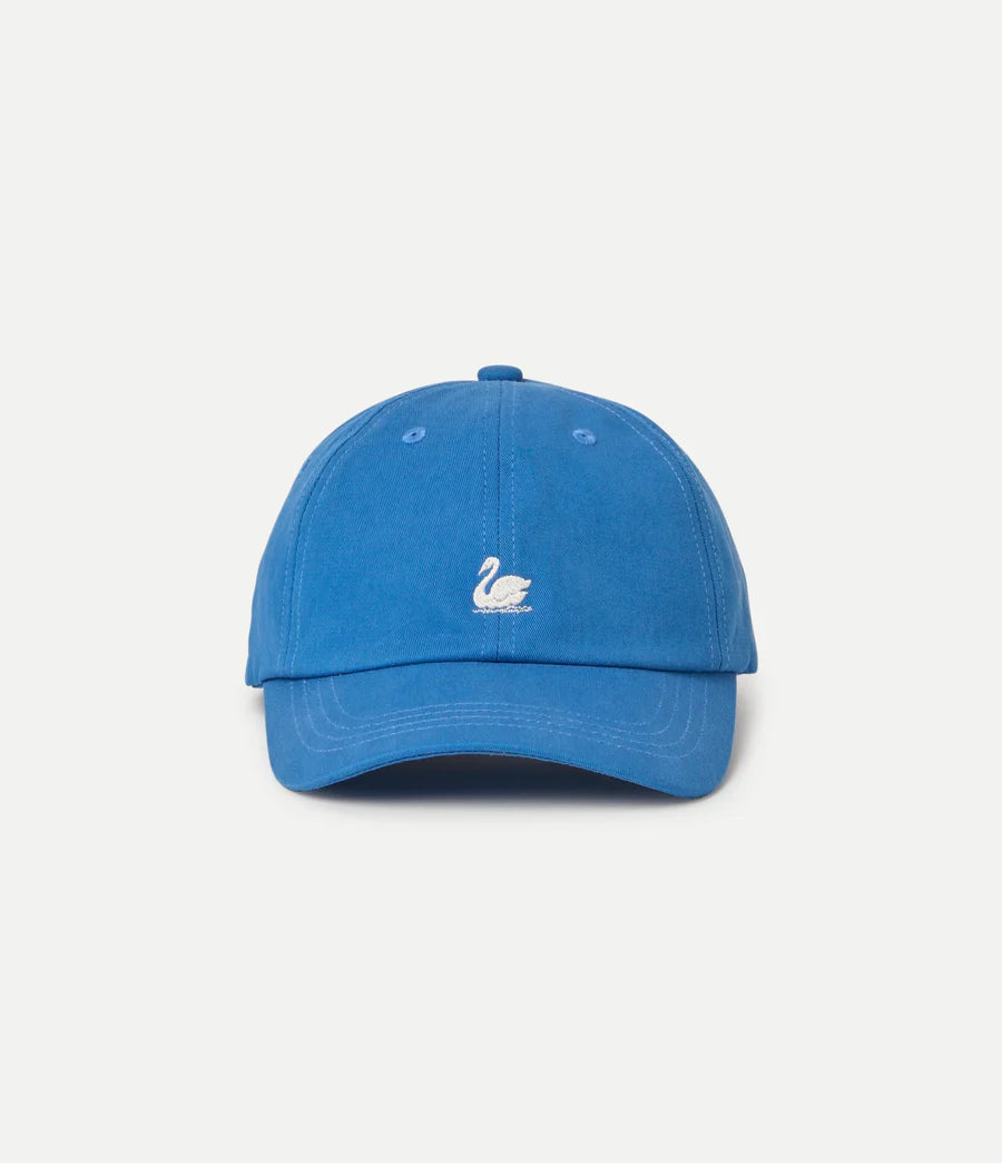 MERZB CAP01 Swan Logo Organic Cotton Twill Cap Wash blue/nature