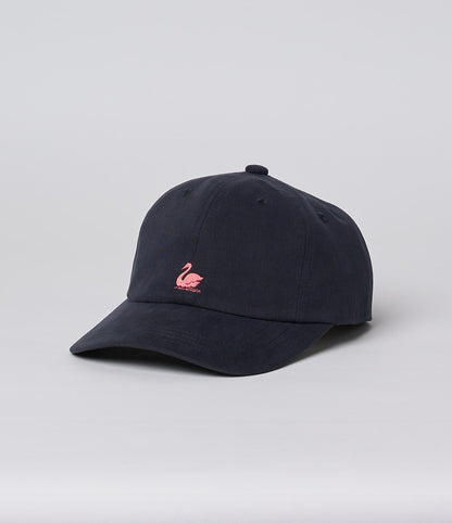 MZB CAP01 Swan Logo Organic Cotton Cap Charcoal