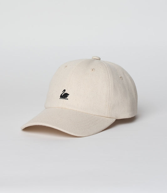 MERZB CAP01T Swan Logo Organic Cotton Twill Cap Nature