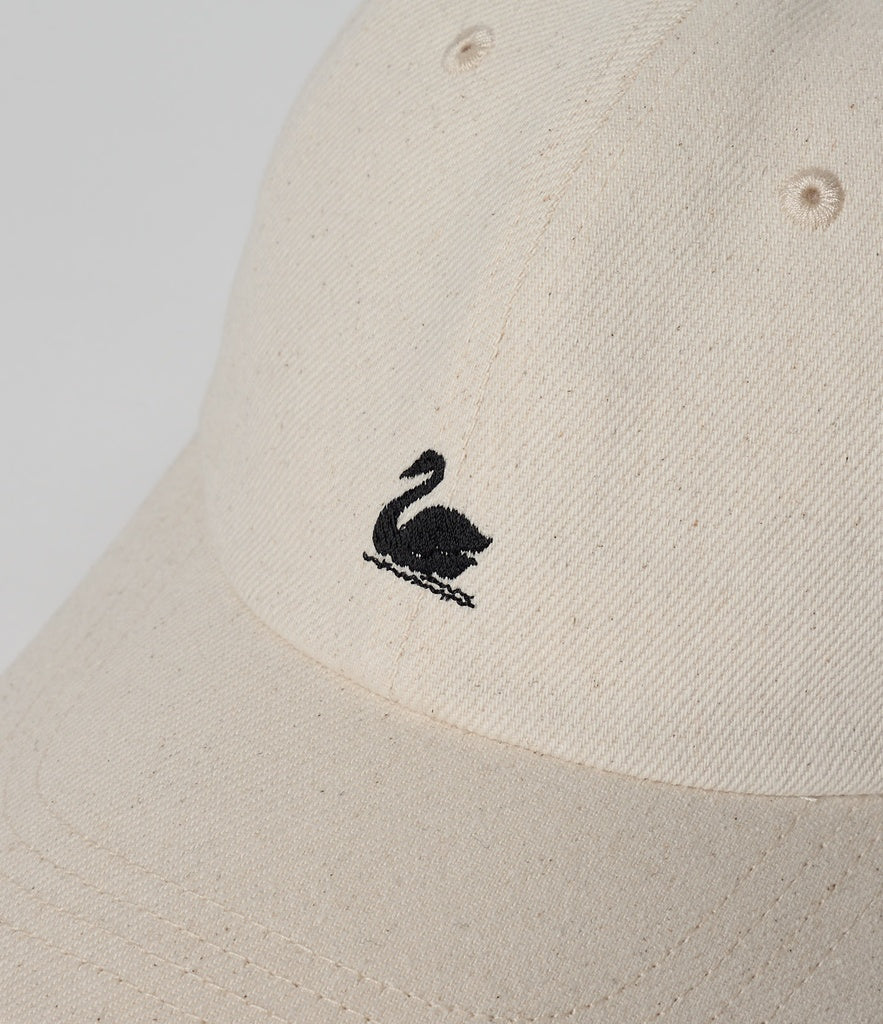 MERZB CAP01T Swan Logo Organic Cotton Twill Cap Nature