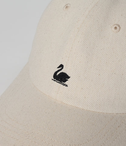 MERZB CAP01T Swan Logo Organic Cotton Twill Cap Nature