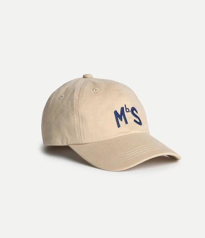 MERZB CAP02 MBS Logo Organic Cotton Twill Cap Light Khaki