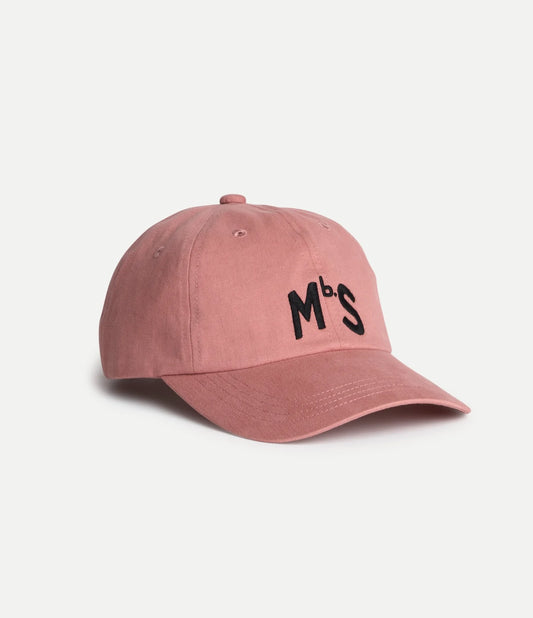 MERZB CAP02 MBS Logo Organic Cotton Twill Cap Rosewood