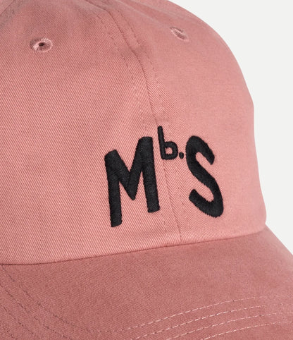 MERZB CAP02 MBS Logo Organic Cotton Twill Cap Rosewood