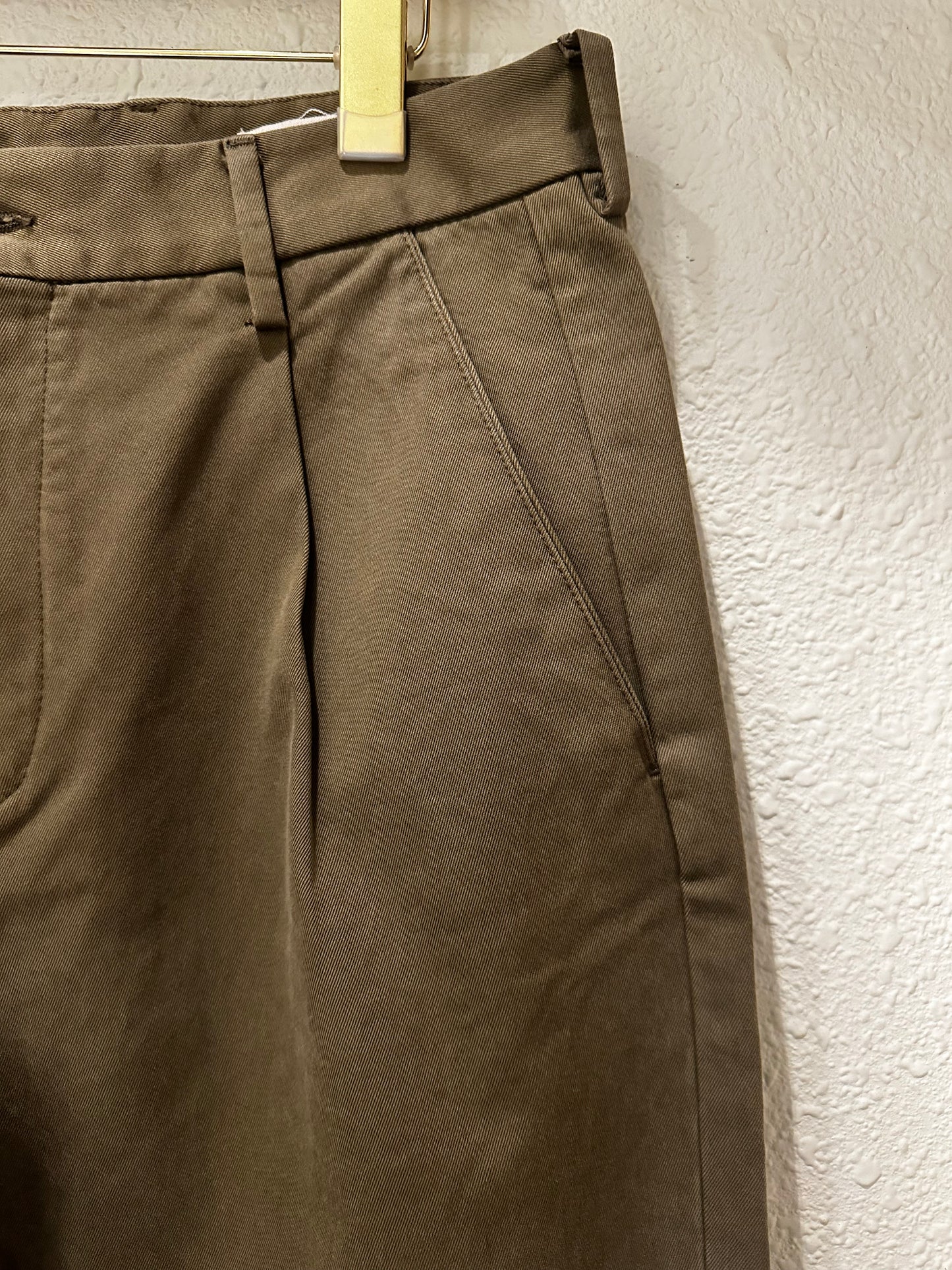 PEN Men's SETTIMO Relax Fit Trousers Military Green