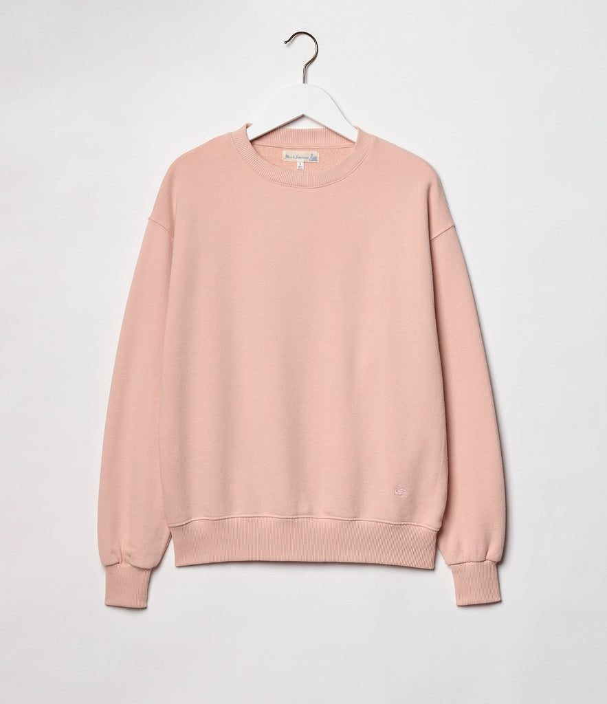 MERZB CREW01 Relaxed Cotton Soft Fleece Sweatshirt Melba