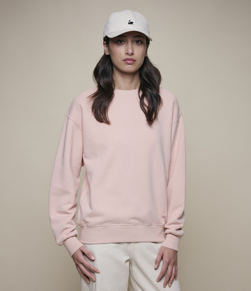 MERZB CREW01 Relaxed Cotton Soft Fleece Sweatshirt Melba