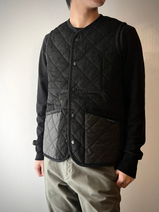 LAVENHAM X HOUSES THORNHAM Quilted Gilet Multi Black