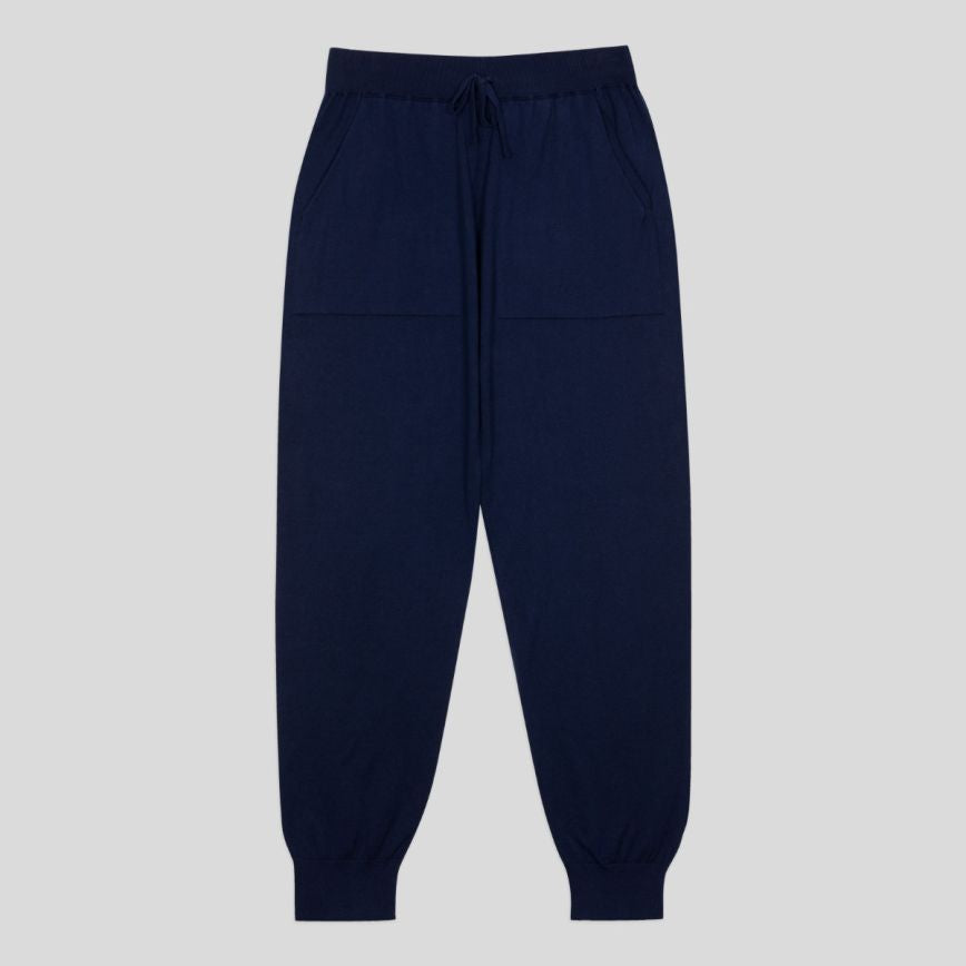 JSY CLIFFE Men Sea Island Cotton Jogger French Navy