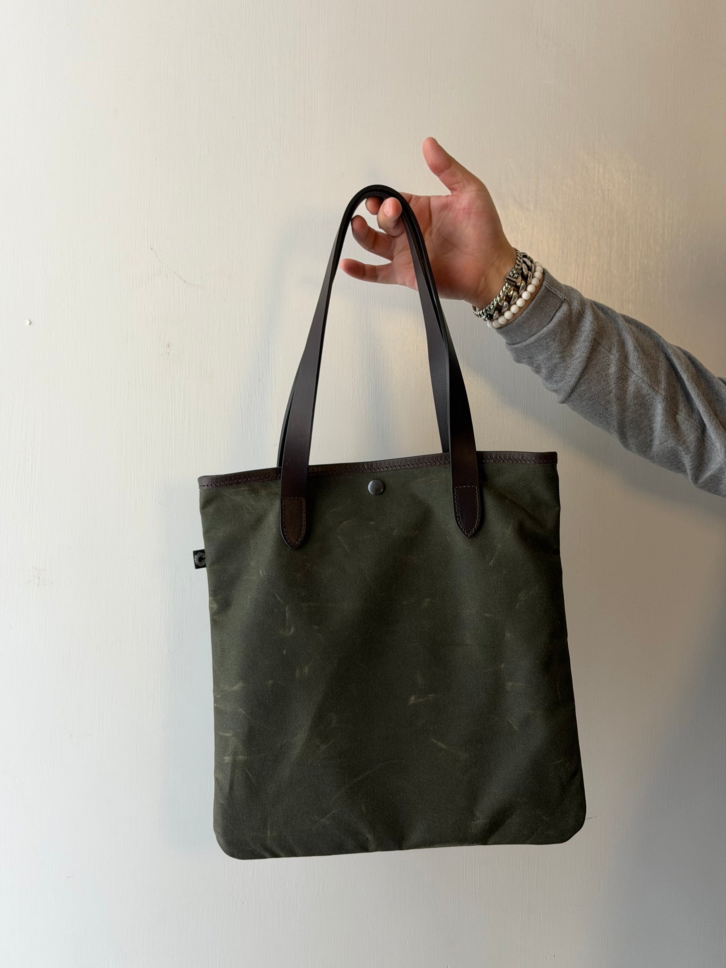 CRT Light Waxed Flat Tote Bag